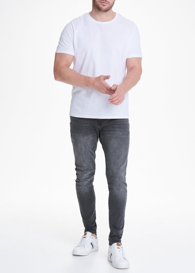 Dark Grey Stretch Super Skinny Jeans