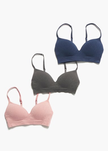 3 Pack Seam Free Moulded Crop Tops