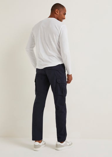 Navy Basic Cargo Trousers
