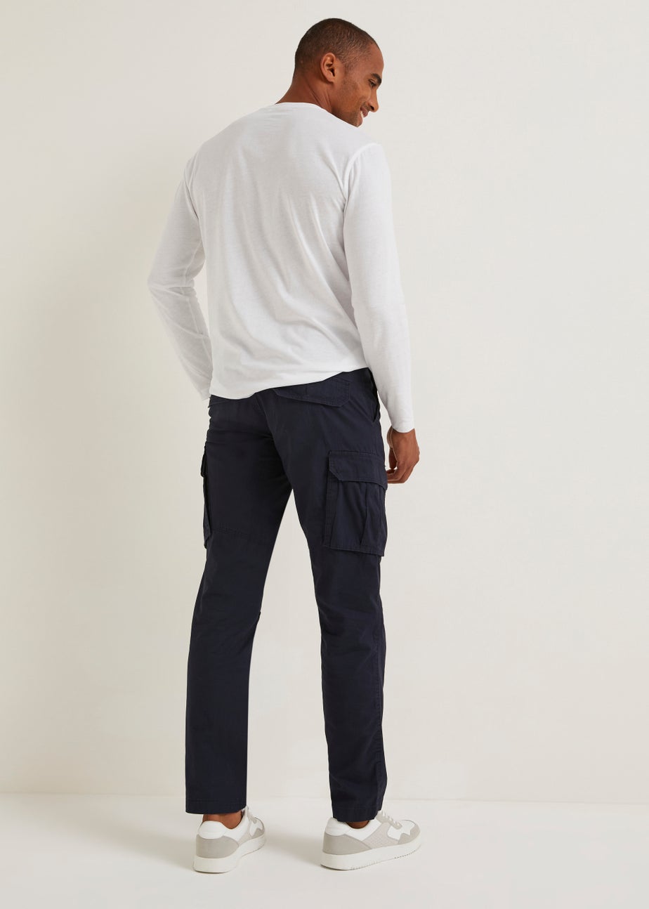 Navy Basic Cargo Trousers