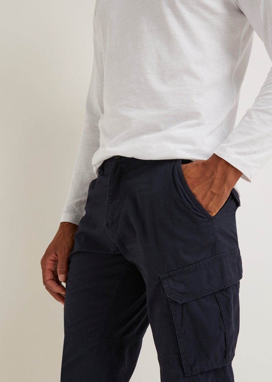 Navy Basic Cargo Trousers