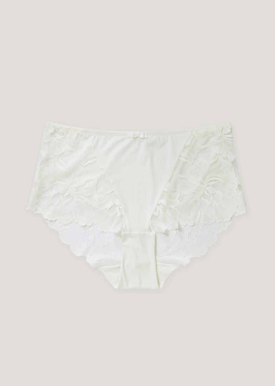 Cream Lace Midi Knickers