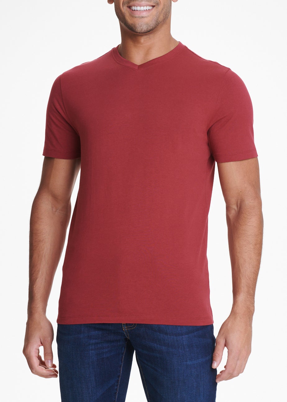Red Essential V-Neck T-Shirt