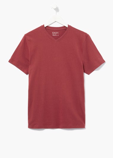 Red Essential V-Neck T-Shirt