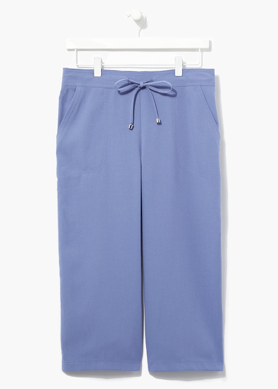Blue Cropped Trousers