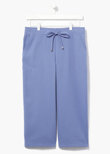 Blue Cropped Trousers