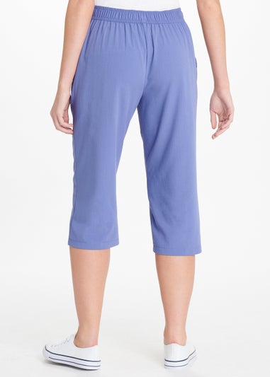 Blue Cropped Trousers
