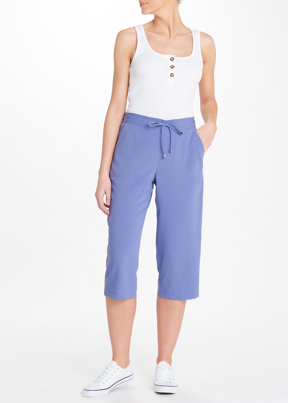 Blue Cropped Trousers