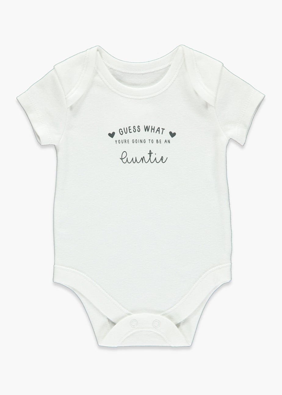 Baby Auntie Announcement Bodysuit (0-3mths) Matalan