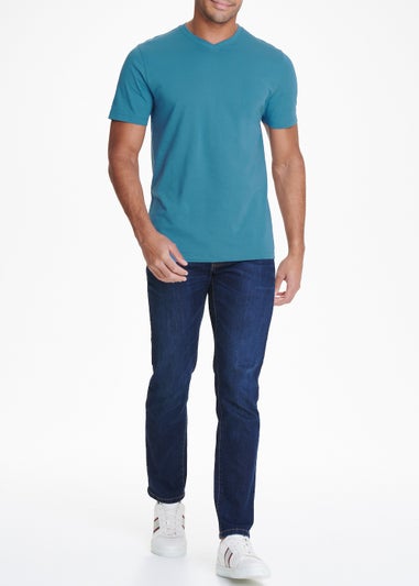 Blue Essential V-Neck T-Shirt