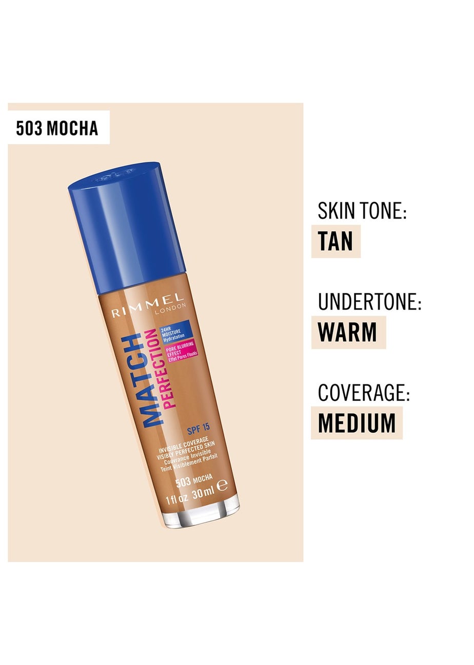 Rimmel London Match Perfection Foundation - Mocha (30ml)