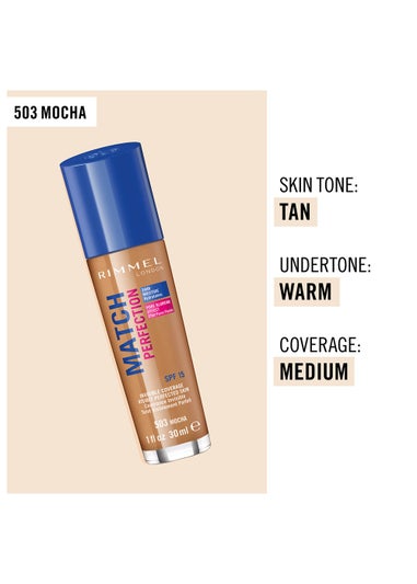 Rimmel London Match Perfection Foundation - Mocha (30ml)