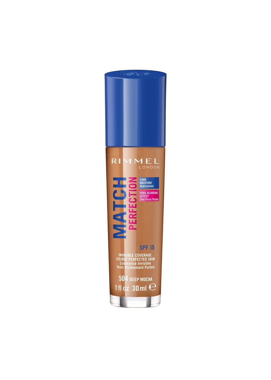 Rimmel London Match Perfection Foundation - Deep Mocha (30ml)
