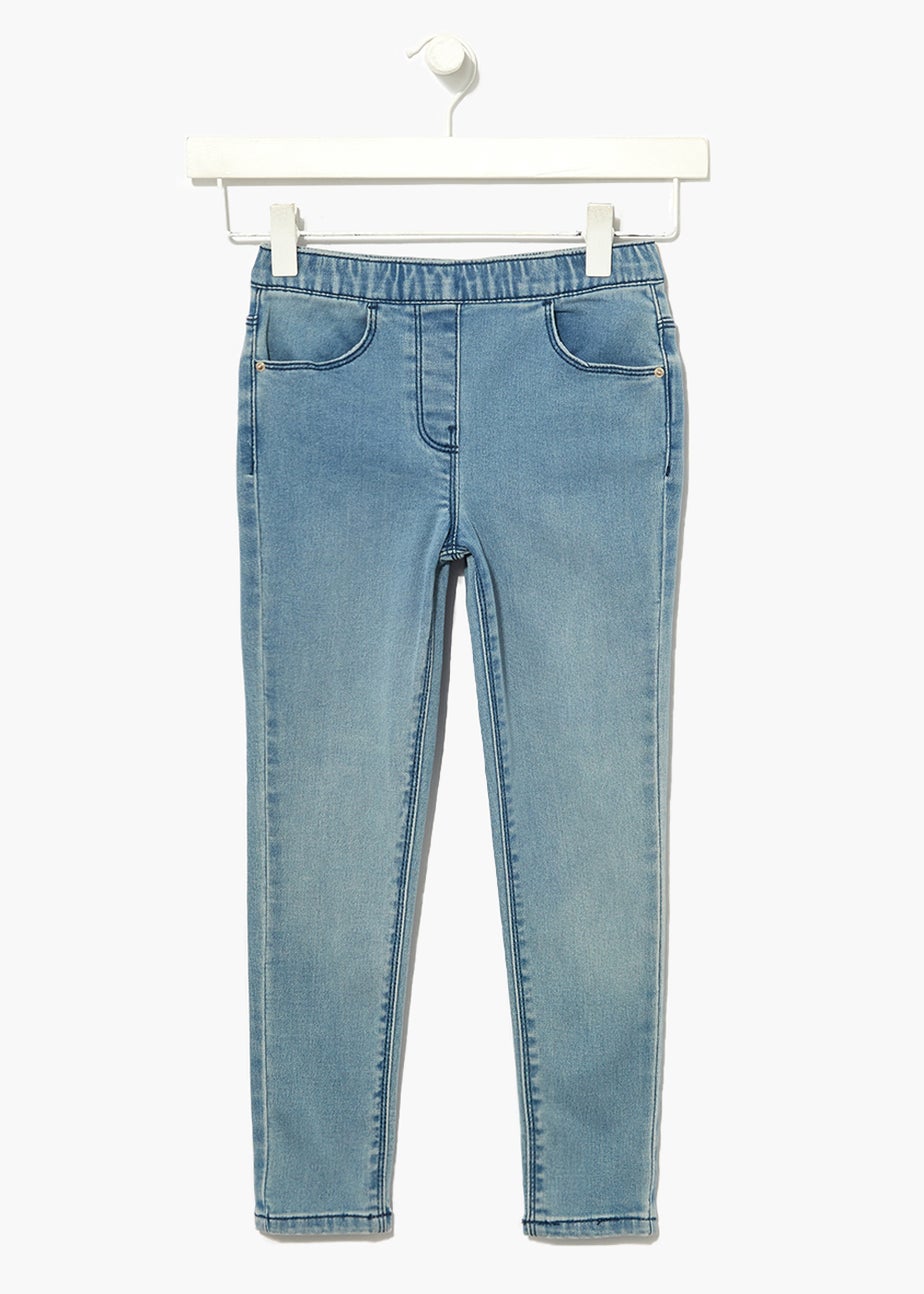 Girls Light Wash Jeggings (4-13yrs)