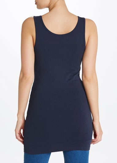 Navy Essential Longline Vest