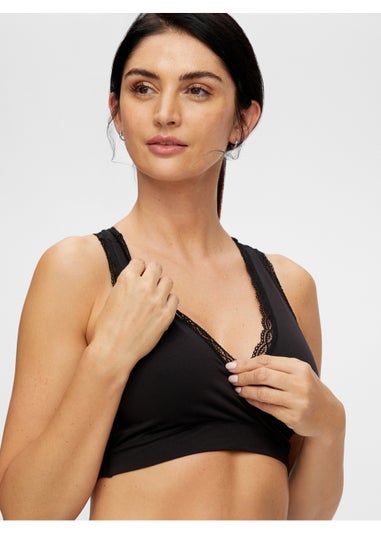 Mamalicious Maternity Black Seamless Nursing Bra