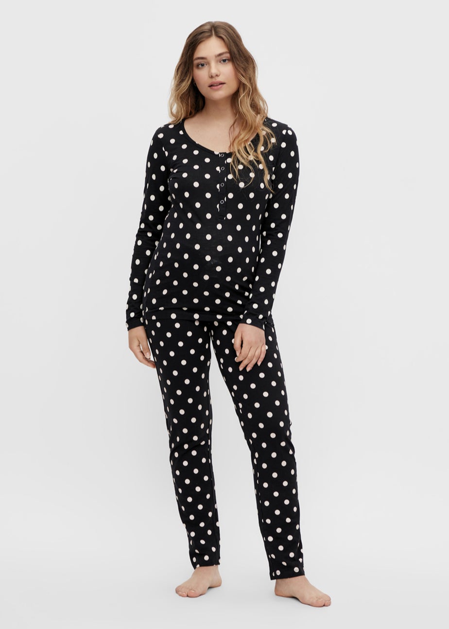 Mamalicious Maternity Spot Print Nursing Pyjama Set