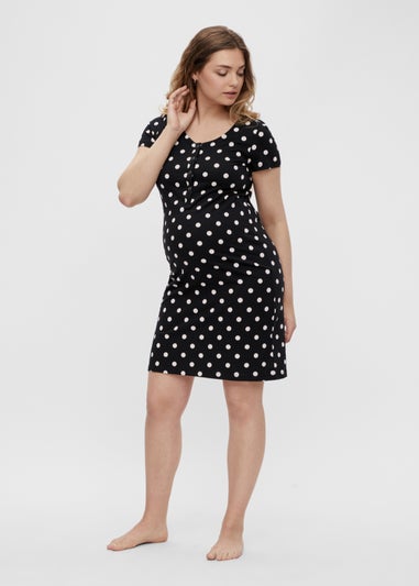 Mamalicious Maternity Spot Print Nursing Nightie