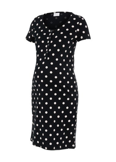 Mamalicious Maternity Spot Print Nursing Nightie