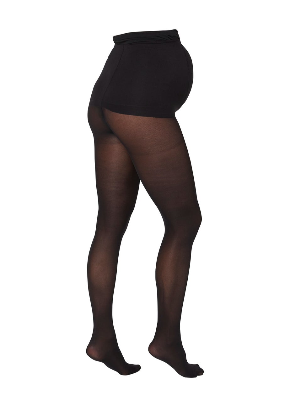 Mamalicious Maternity 2 Pack Over Bump Tights