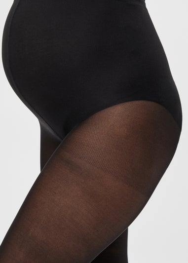 Mamalicious Maternity 2 Pack Over Bump Tights