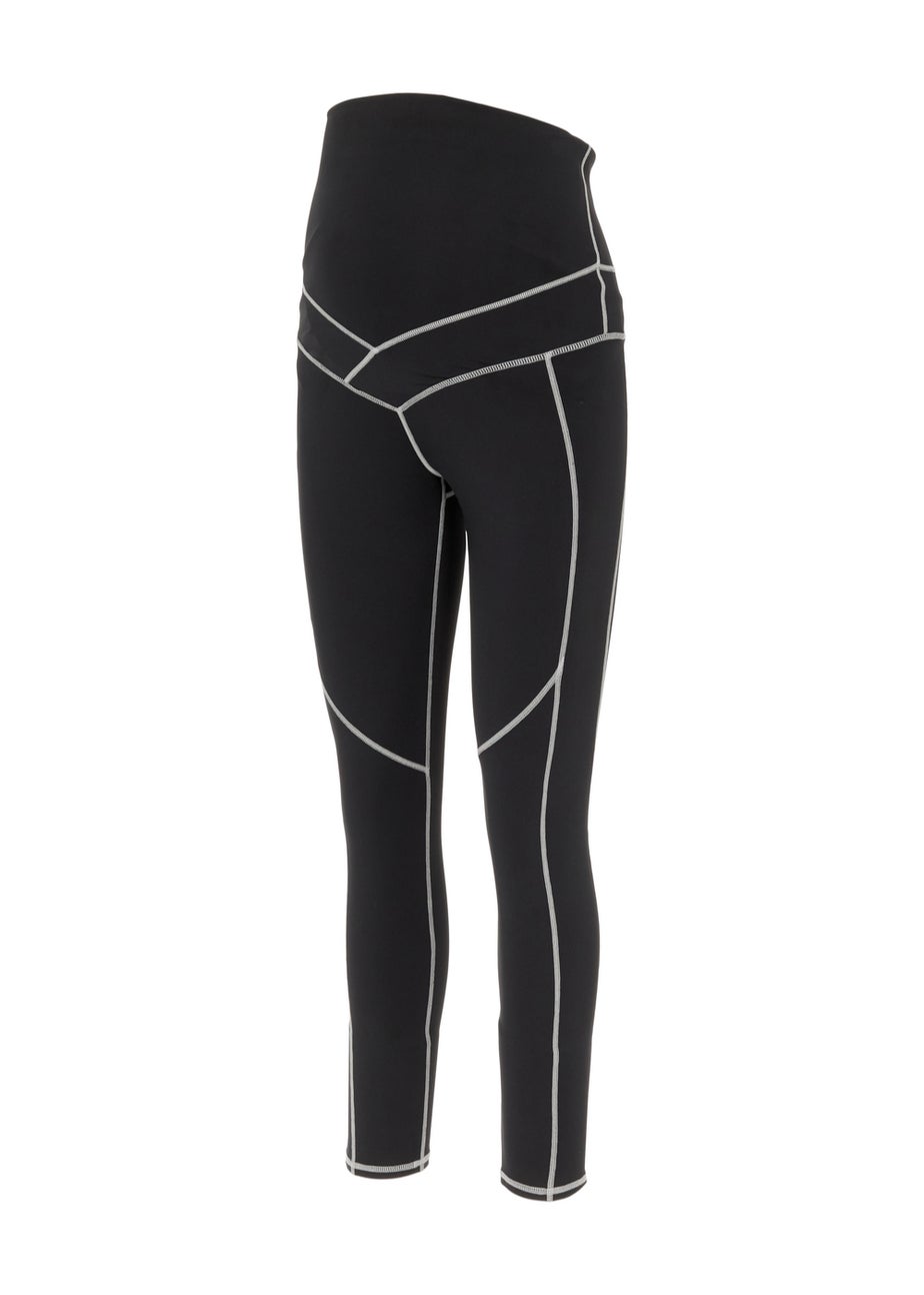 Mamalicious Maternity Black Active Leggings