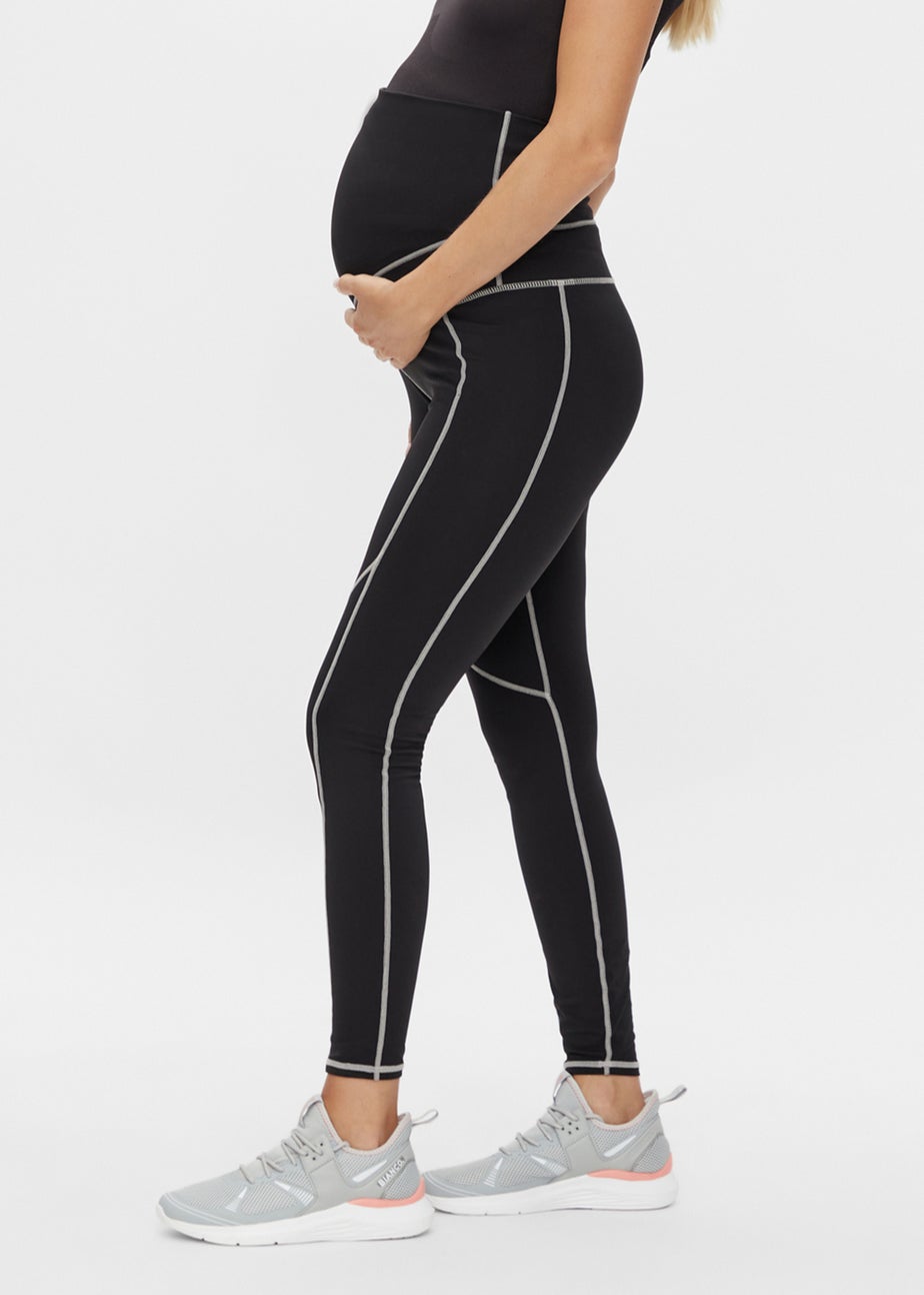Mamalicious Maternity Black Active Leggings