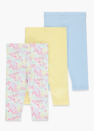 Girls 3 Pack Leggings (9mths-6yrs)