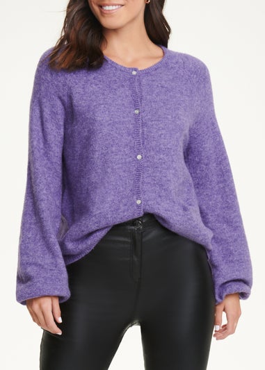 JDY Purple Andrea Cardigan