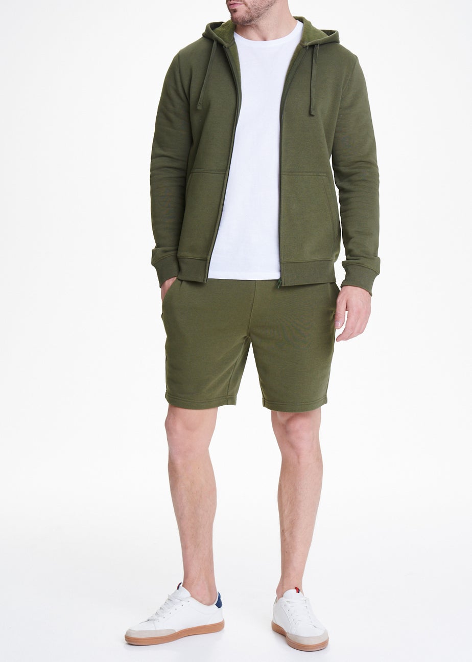 Forest Green Essential Jogger Shorts