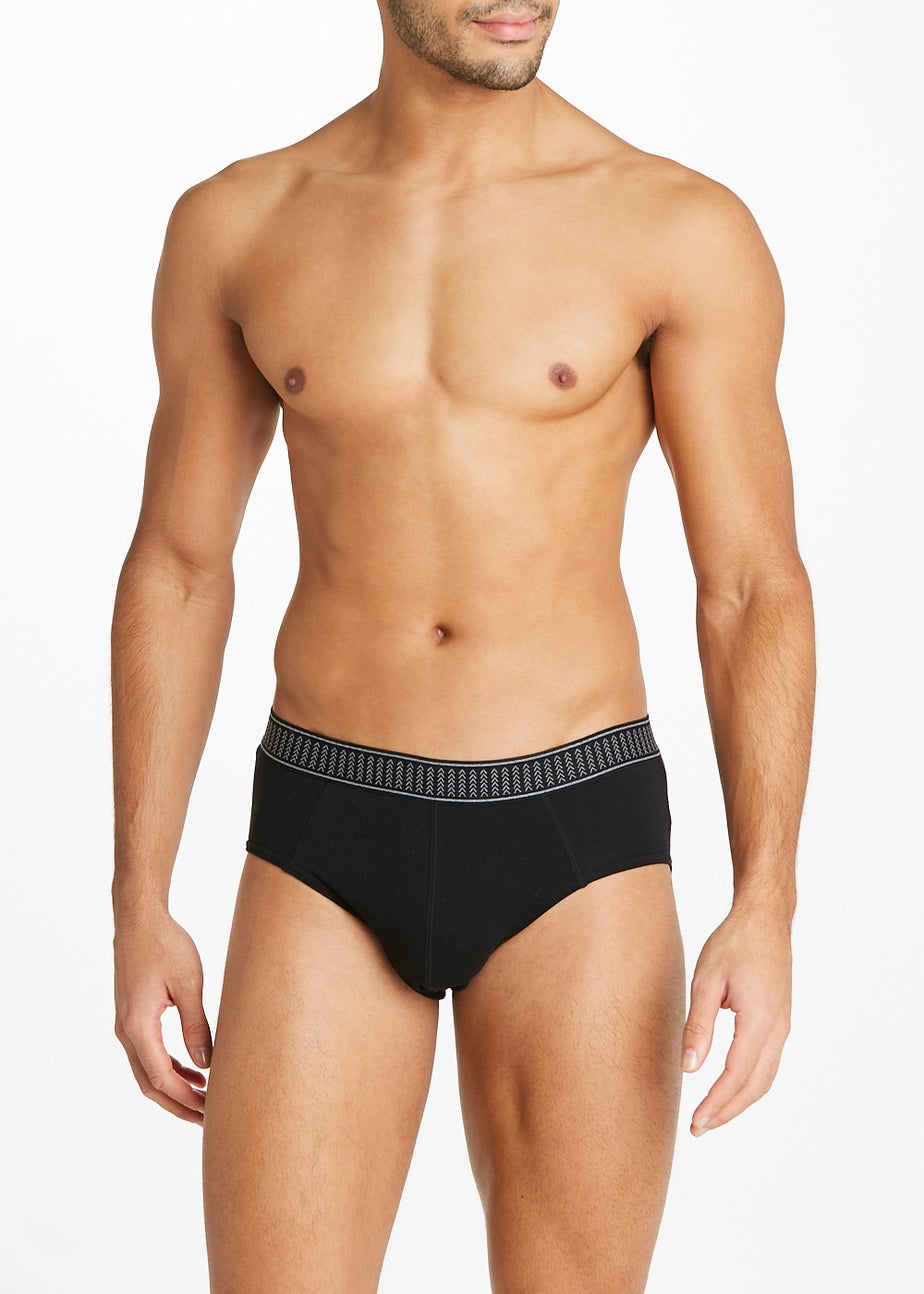 4 Pack Black Briefs