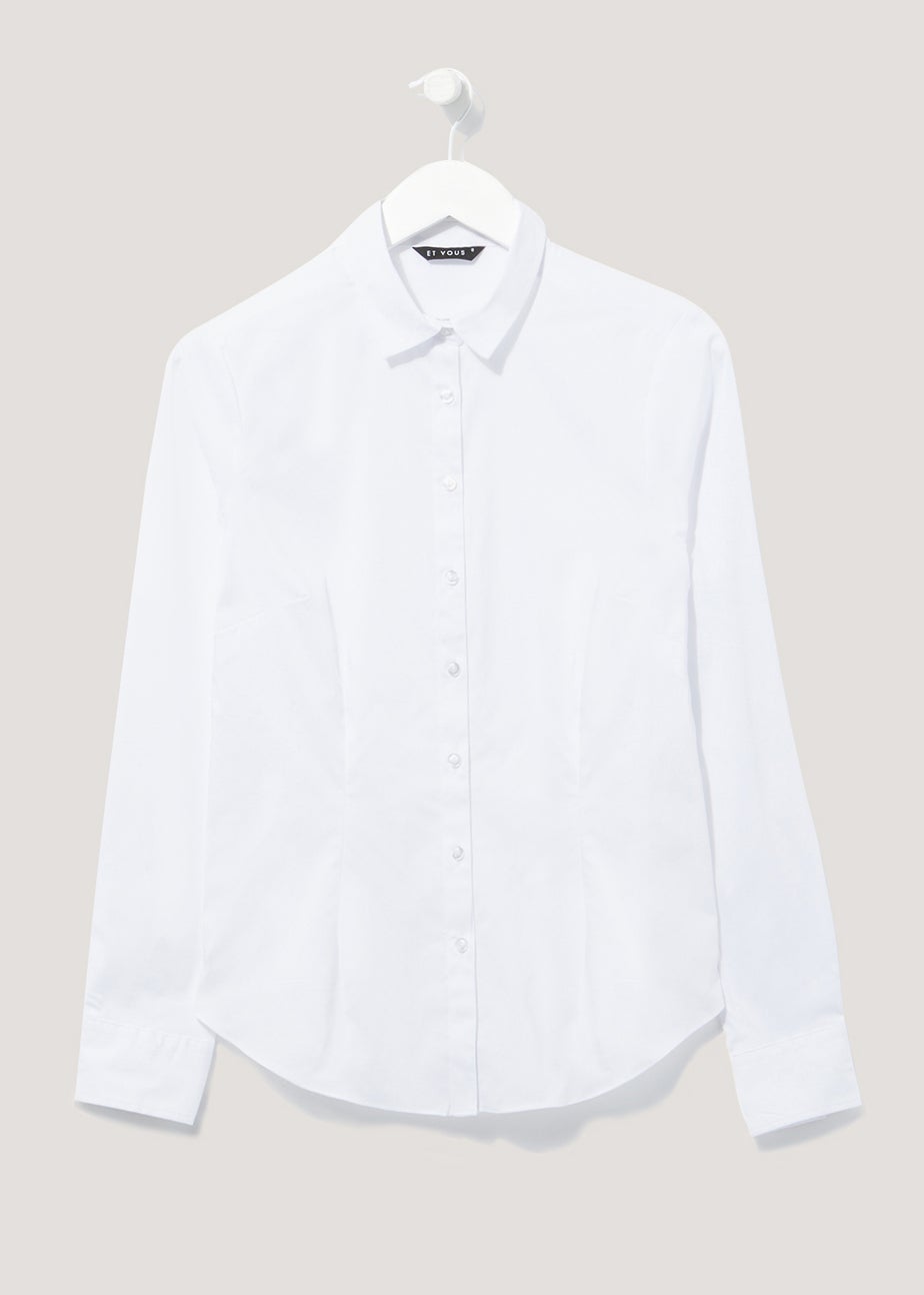 Et Vous White Essential Blouse