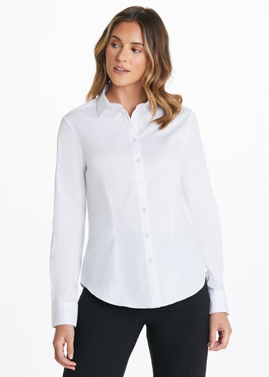Et Vous White Essential Blouse