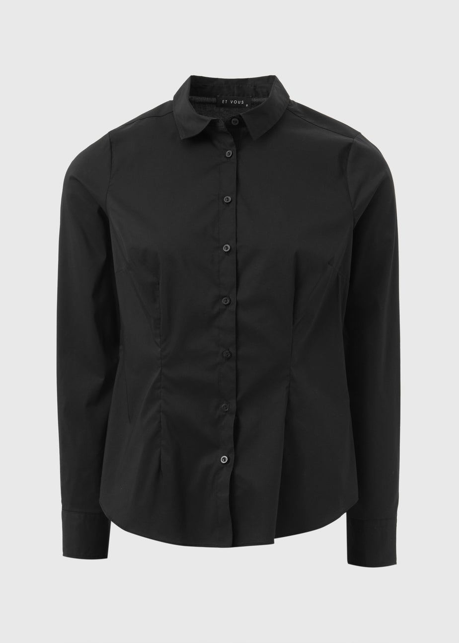 Et Vous Black Essential Blouse