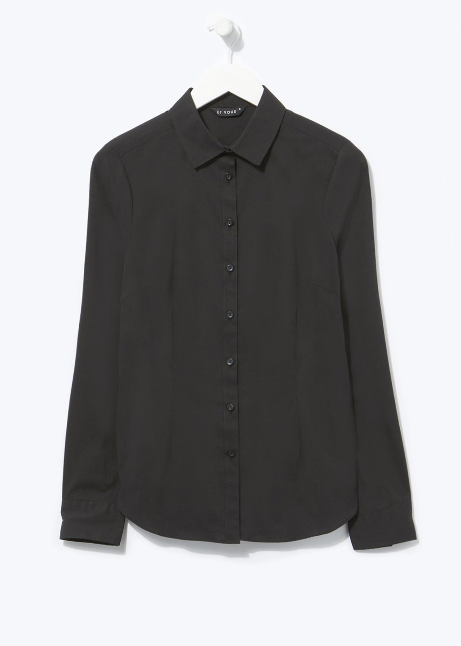 Et Vous Black Essential Blouse