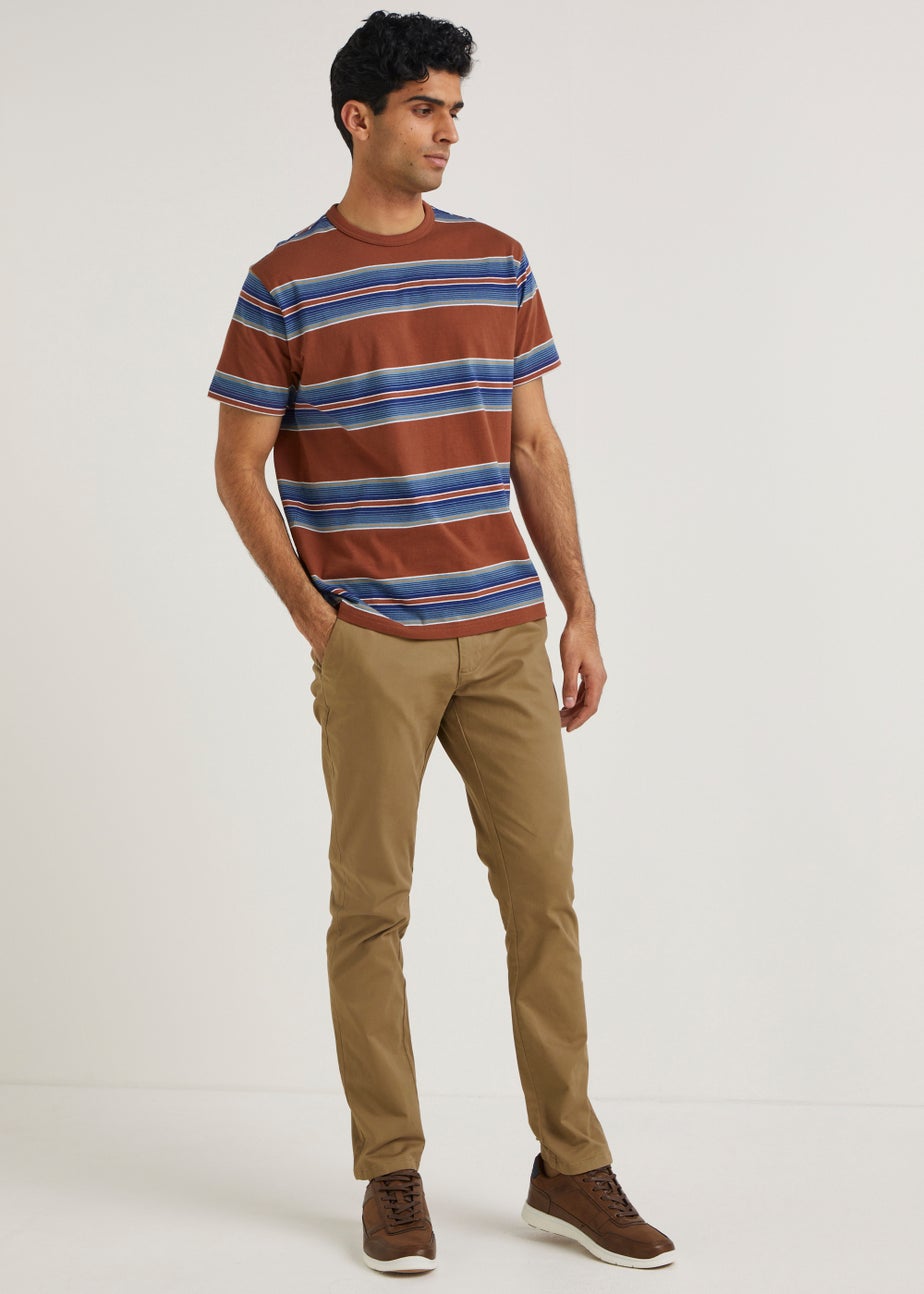 Stone Slim Fit Stretch Chinos
