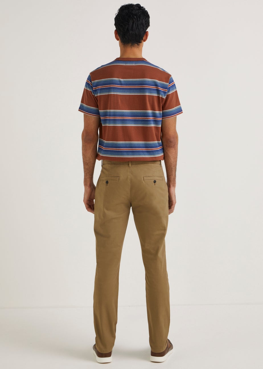 Stone Slim Fit Stretch Chinos