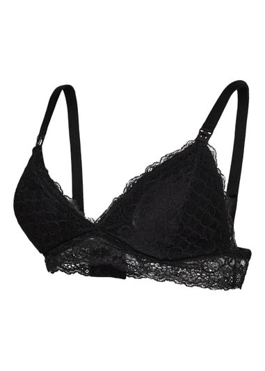 Mamalicious Maternity Black Lace Nursing Bra