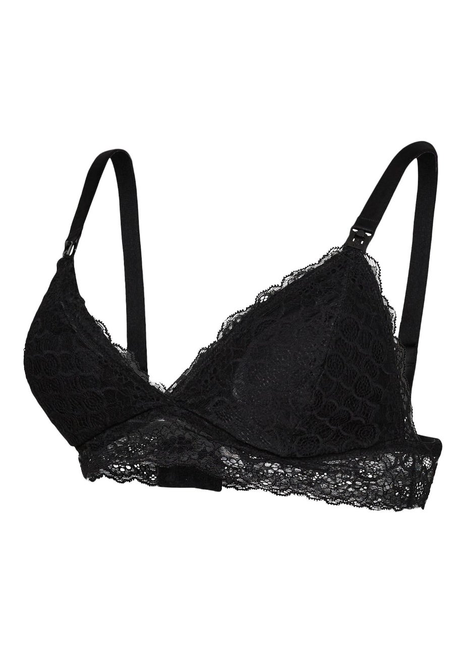 Mamalicious Maternity Black Lace Nursing Bra
