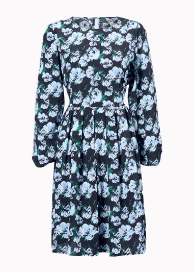 JDY Cathy Black Floral Mini Dress