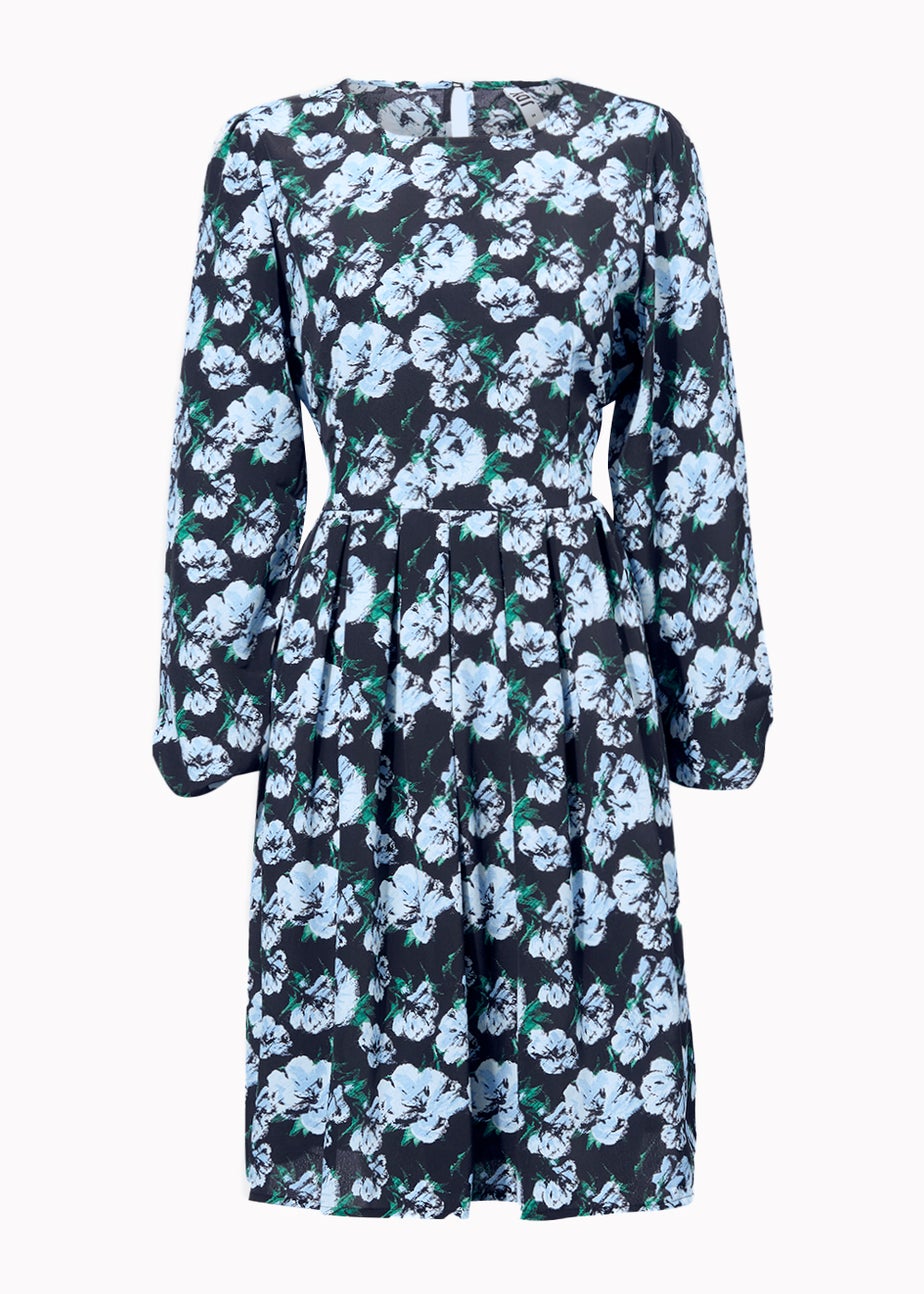 JDY Cathy Black Floral Mini Dress