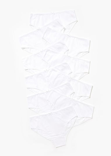 Girls 10 Pack White Knickers (2-13yrs)