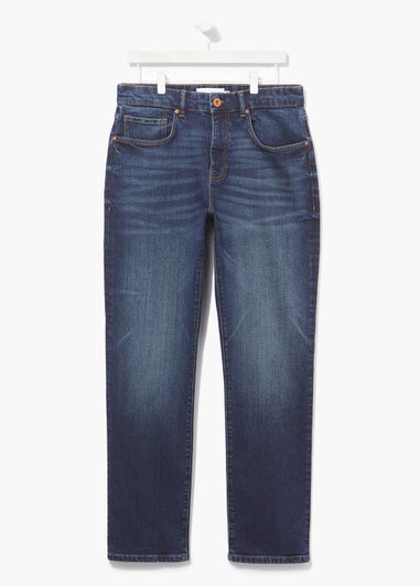 Dark Wash Stretch Straight Fit Jeans