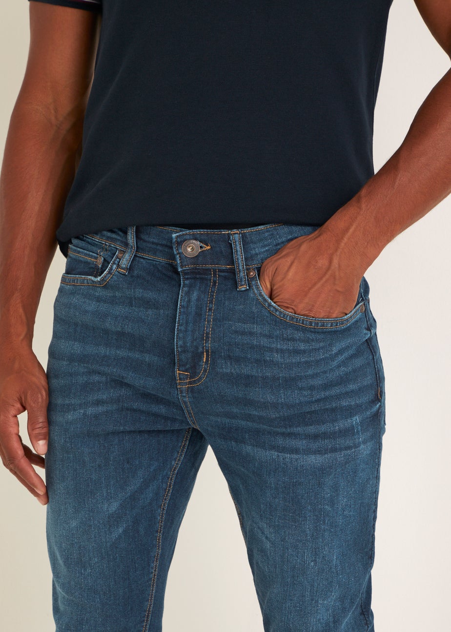 Dark Wash Stretch Super Skinny Jeans