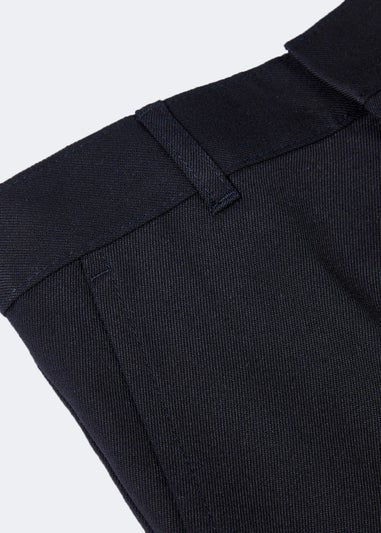 Boys 2 Pack Navy Slim Fit School Trousers (3-14yrs)