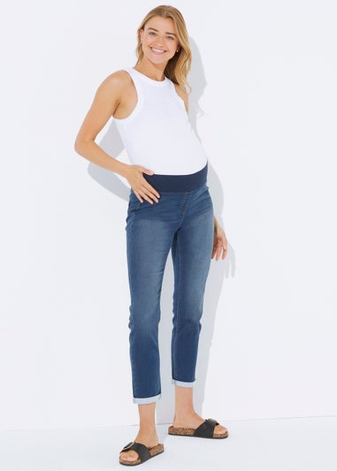 Maternity Jolie Dark Wash Under Bump Relaxed Skinny Jeans