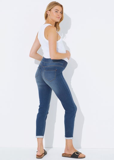 Maternity Jolie Dark Wash Under Bump Relaxed Skinny Jeans