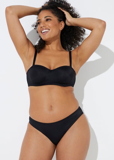 DD+ Black Non Padded Multiway Bra