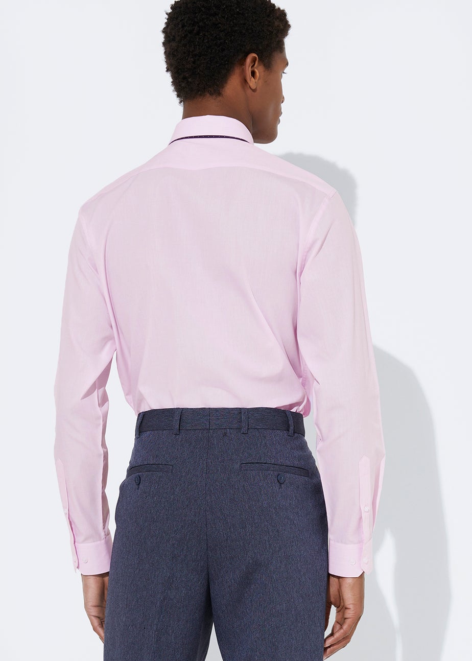 Taylor & Wright Pink Regular Fit Shirt & Tie Set