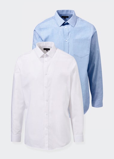 Taylor & Wright 2 Pack Marl Regular Fit Shirts